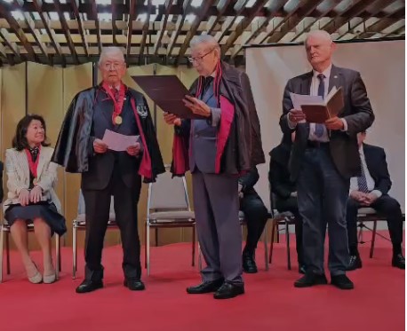 APLJ empossa ministro Massami Uyeda durante cerimônia de lançamento de três obras no Bunky